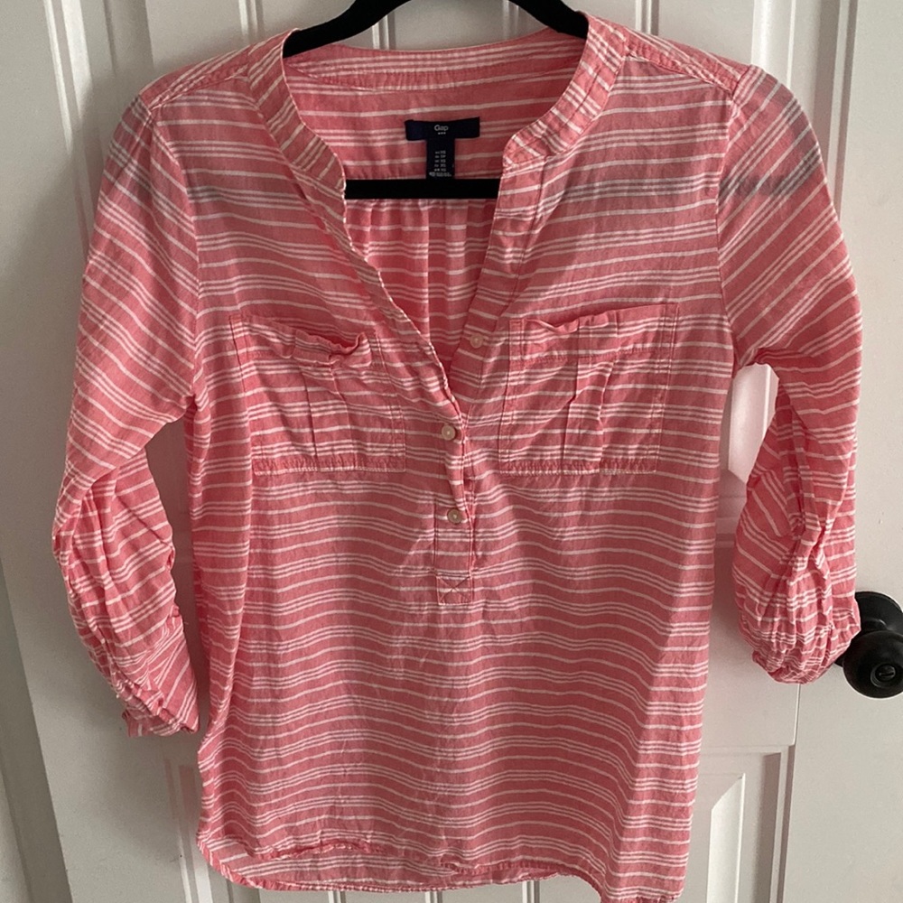GAP Womens blouse tunic shirt XS lightweight